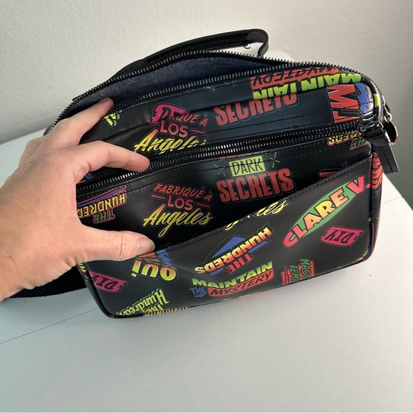 Clare V. The Hundreds Crossbody Bag Black Colorful
Graffiti Print - Picture 7 of 8